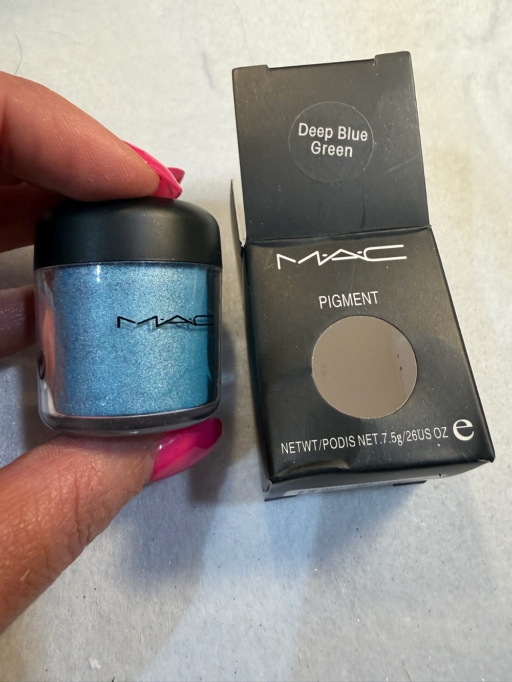 MAC Pigment - Deep Blue Green Loose Powder New